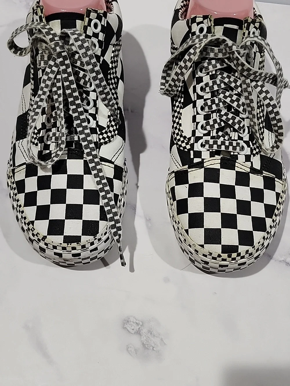 Vans Checkered Black and White  Sneakers - Picture 3 of 7